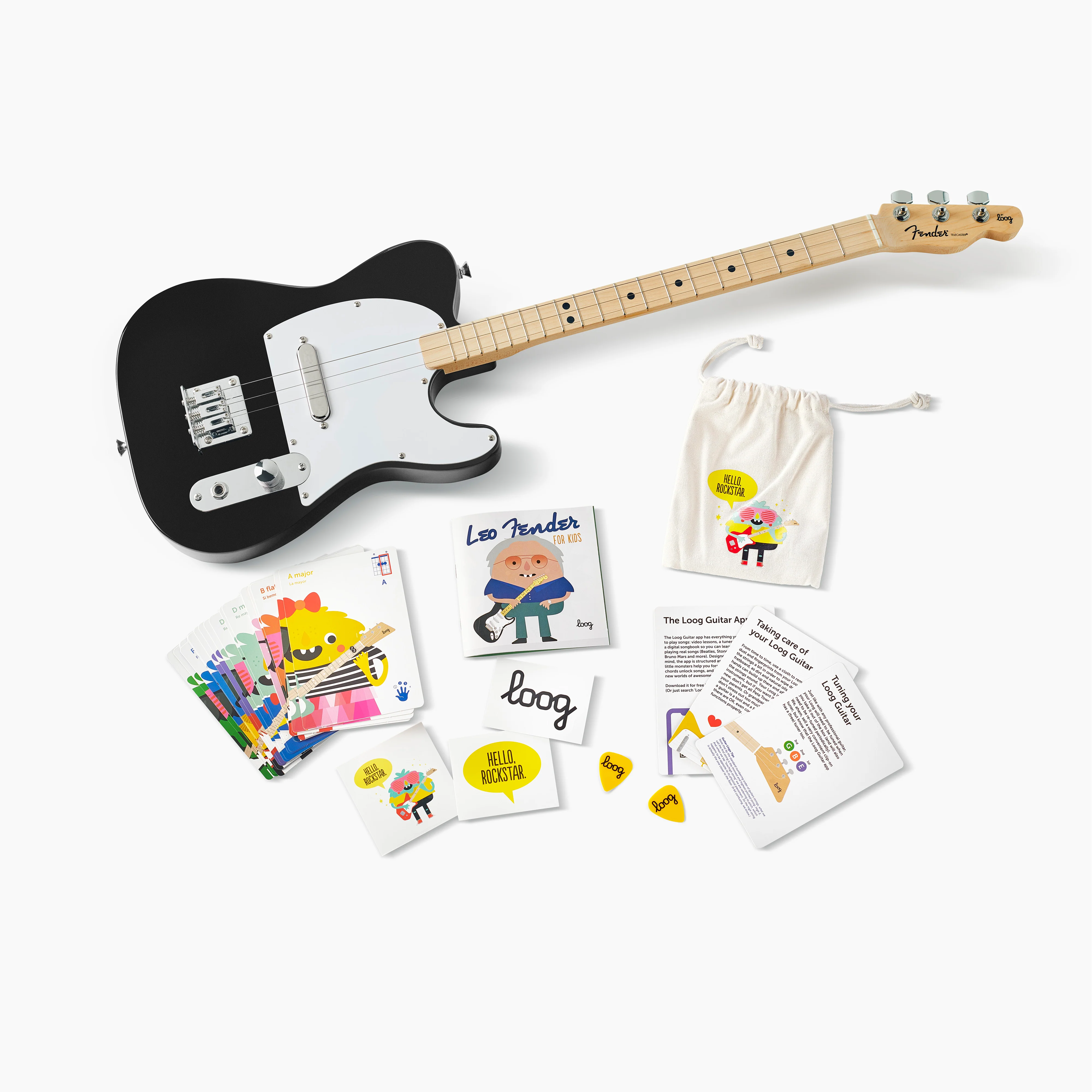 fender x loog electric guitar - Image 20