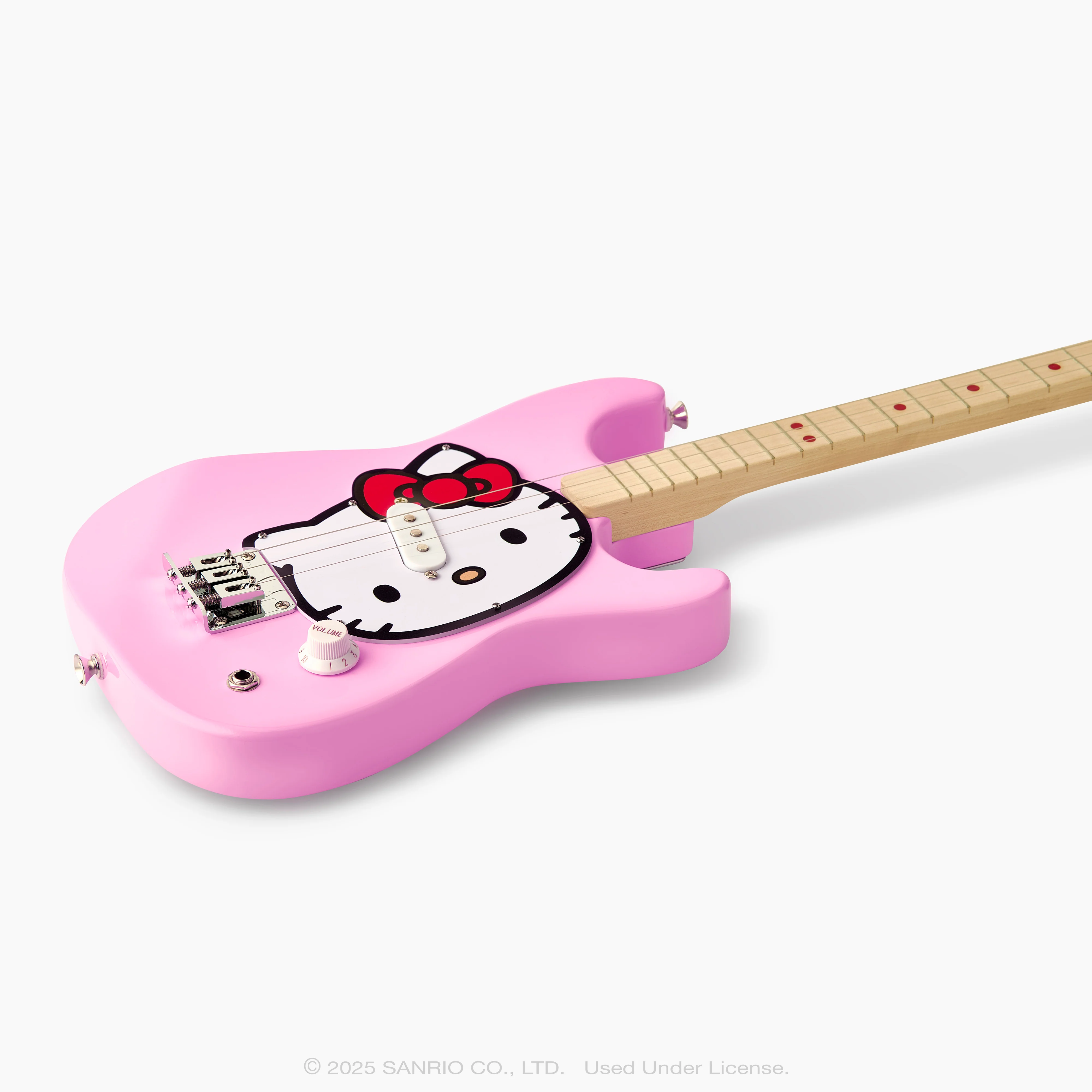 fender x loog hello kitty stratocaster electric guitar - Image 3