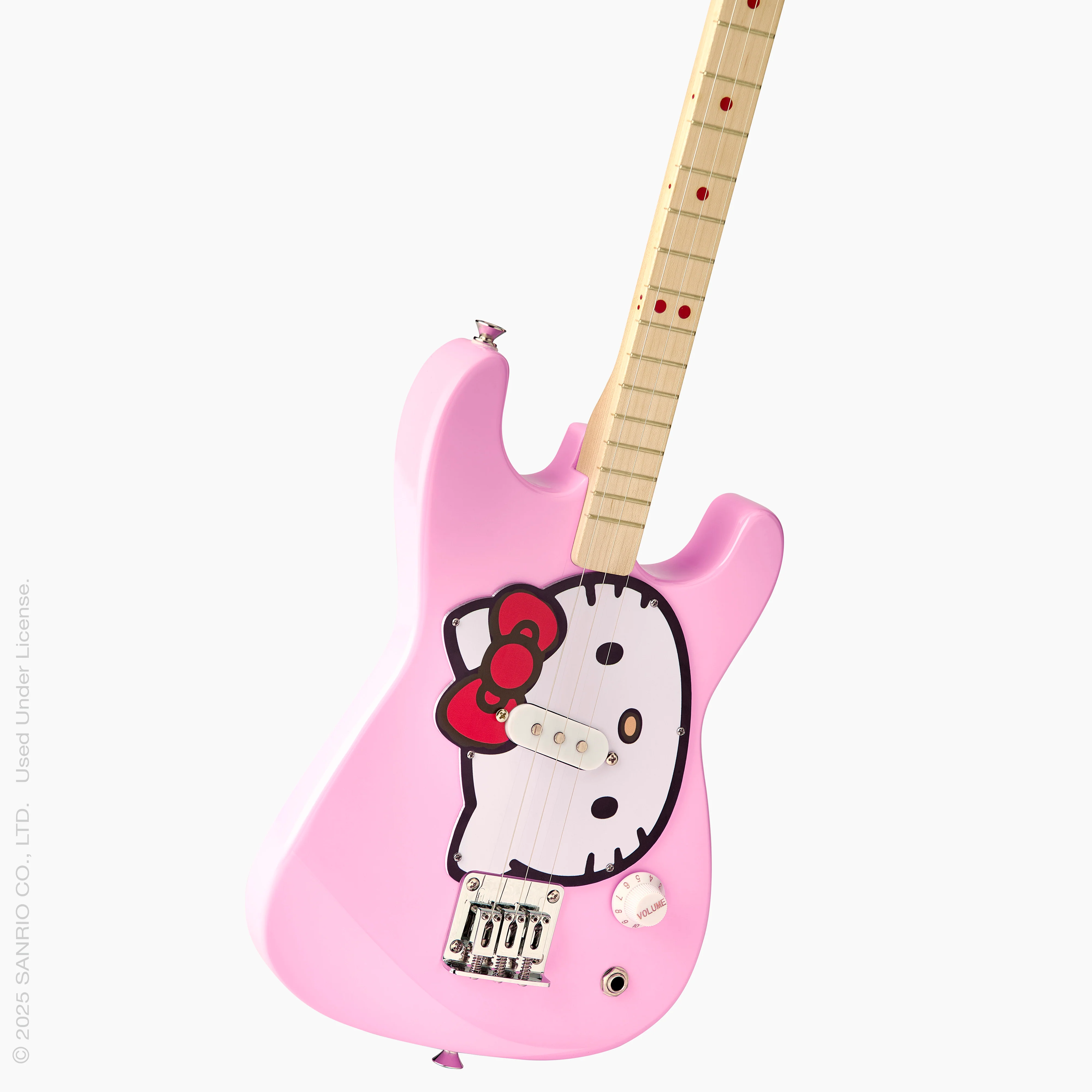 fender x loog hello kitty stratocaster electric guitar - Image 4